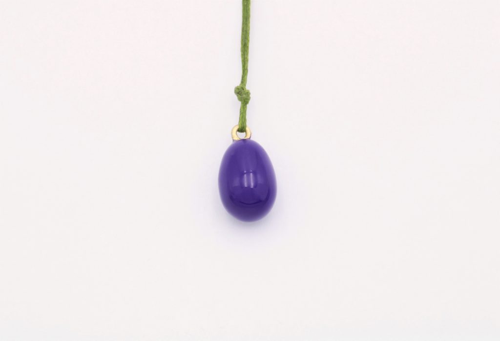 “Easter egg IΙ” Pendant brass purple