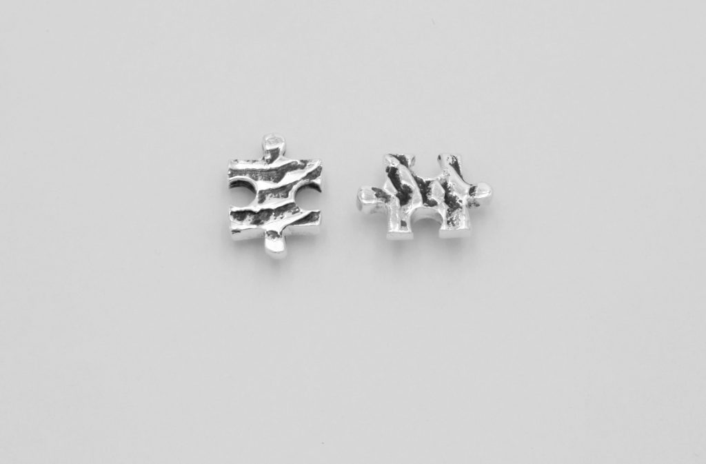 “Puzzle mini” Earrings silver