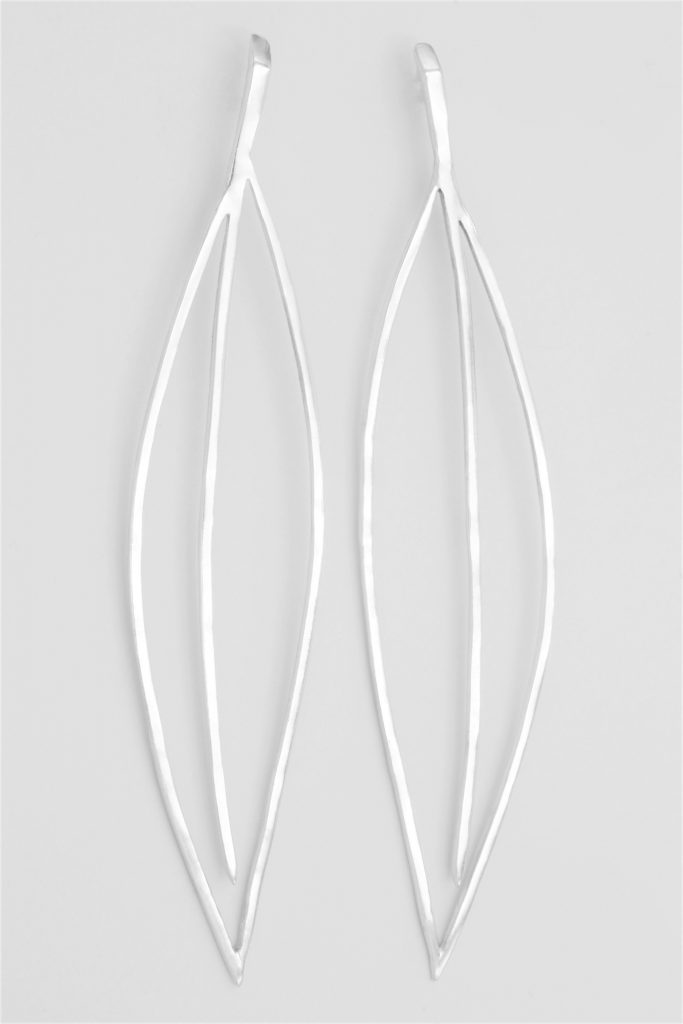 “Olive tree leaf” Earrings silver