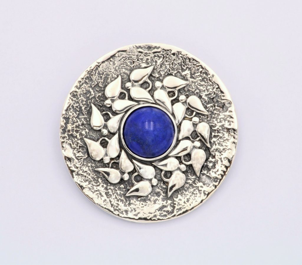 “Athina” Brooch-pendant silver lapis lazuli
