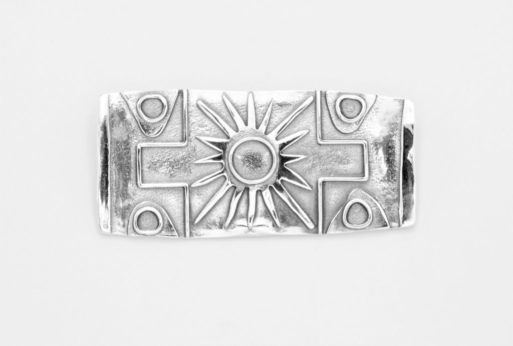 “Sun” Brooch silver