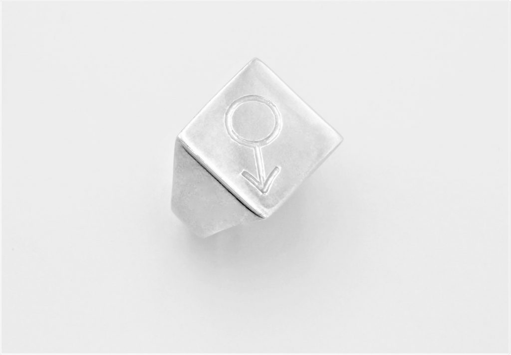 “Planet Mars” Ring, silver