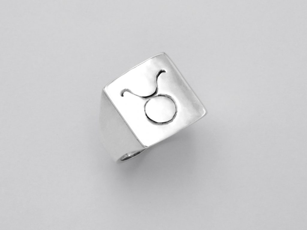 “Taurus zodiac sign” Ring, silver