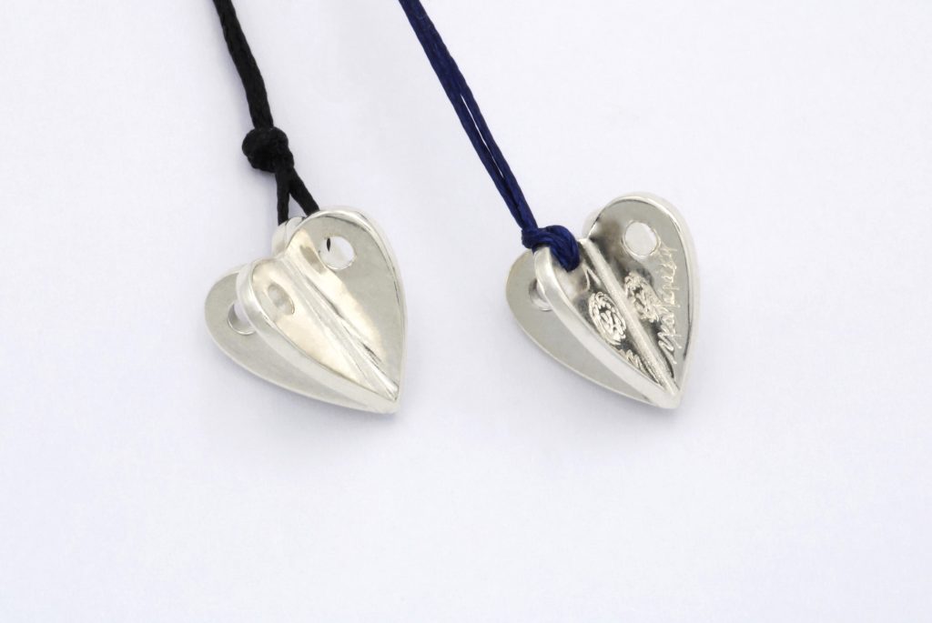 “Double heart” Pendant-lucky charm 2024 silver