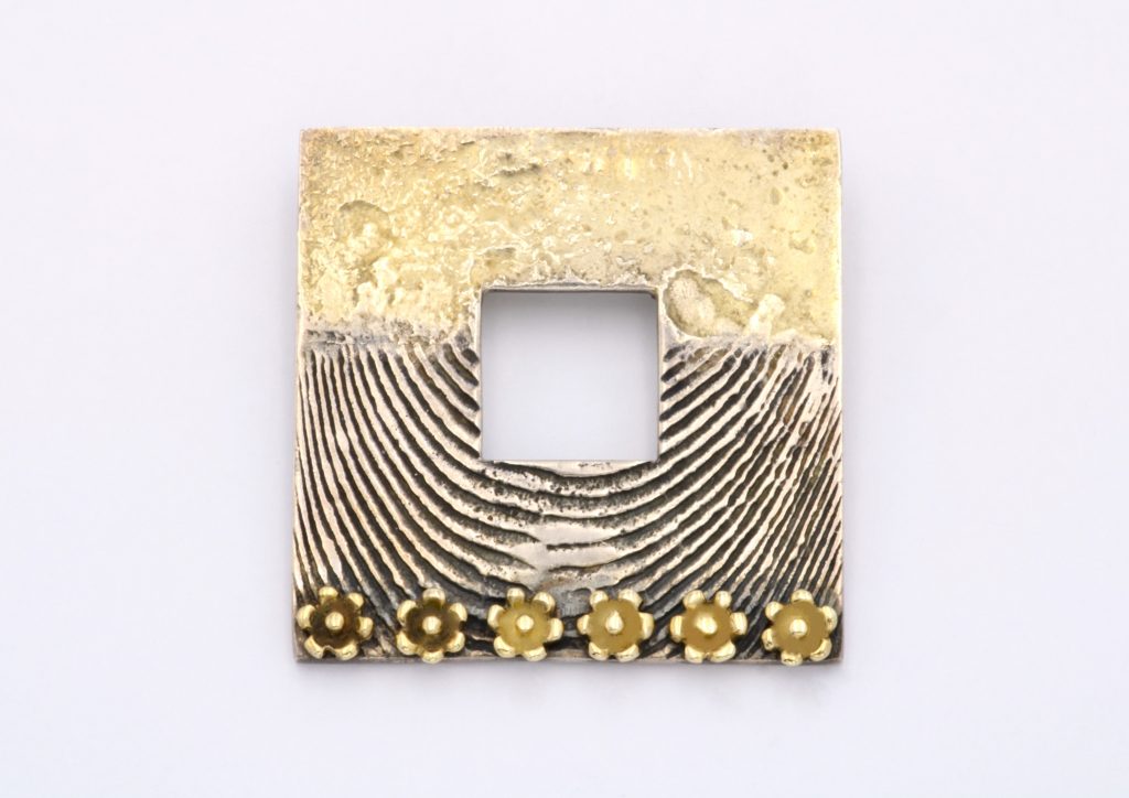 “ Rodax” Brooch-pendant silver and gold