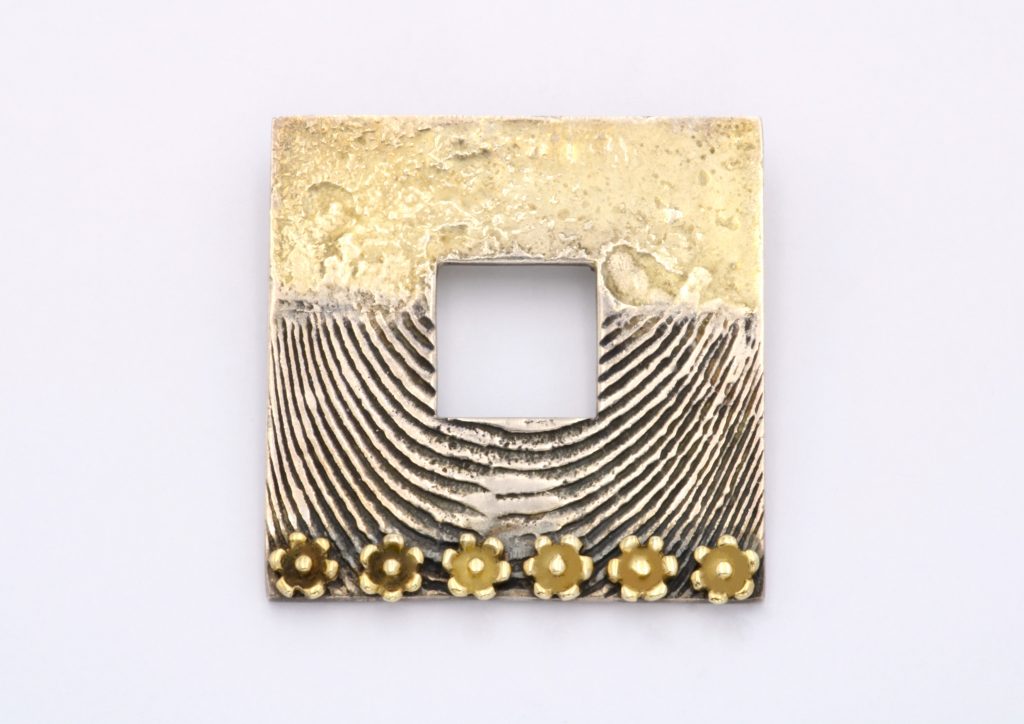 “Rodax” Brooch-pendant silver and gold