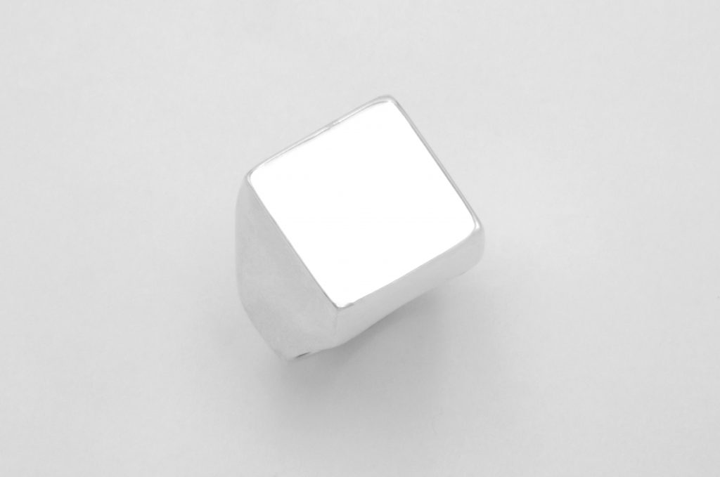 “Cube I” Ring, silver