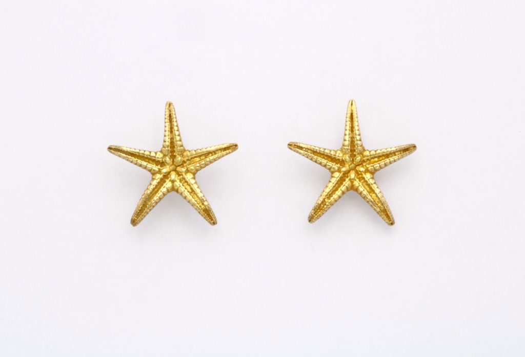 “Αστερίες ΙΙΙ” Σκουλαρίκια ασημένια κίτρινα