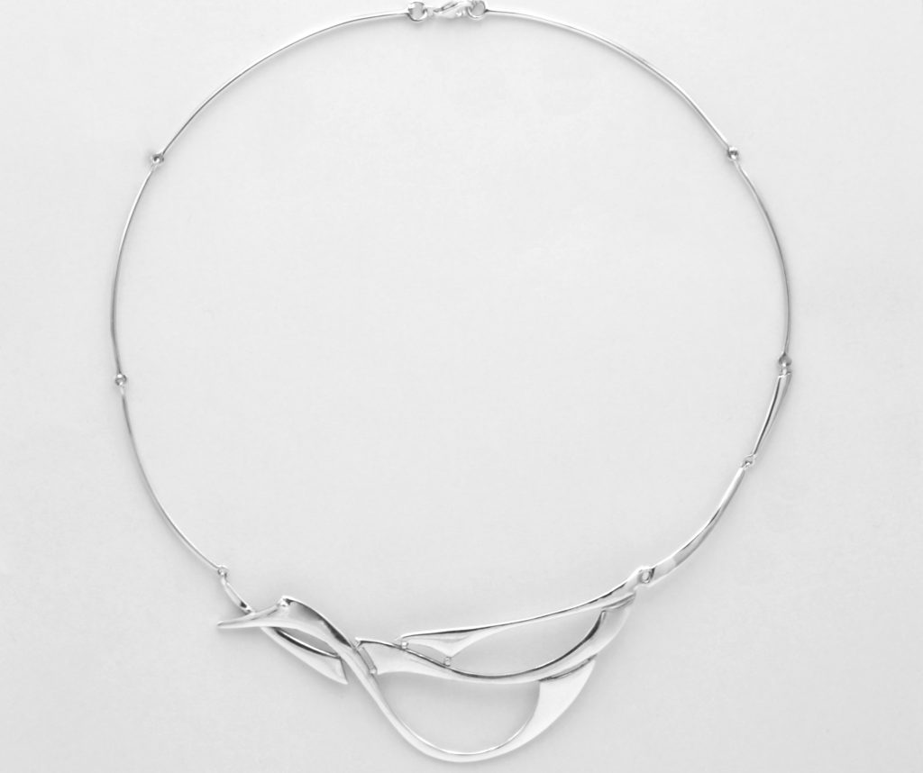 “Stork” Necklace silver
