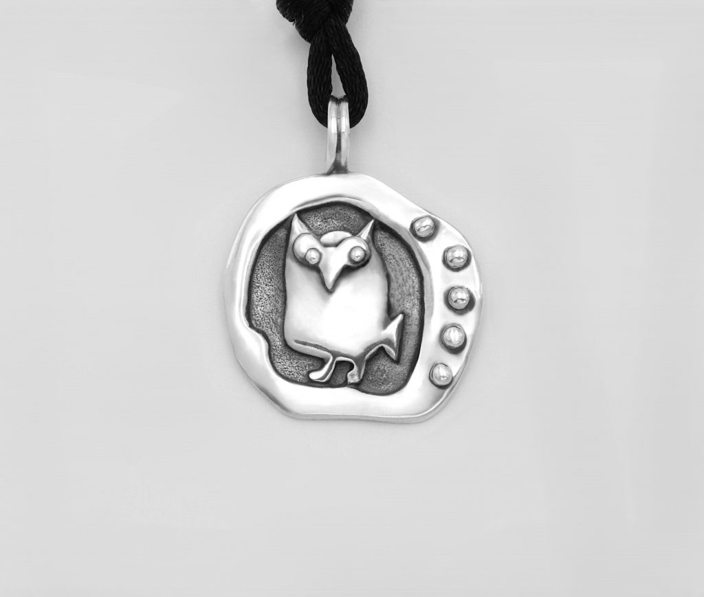 “Owl ΙII” Pendant, silver