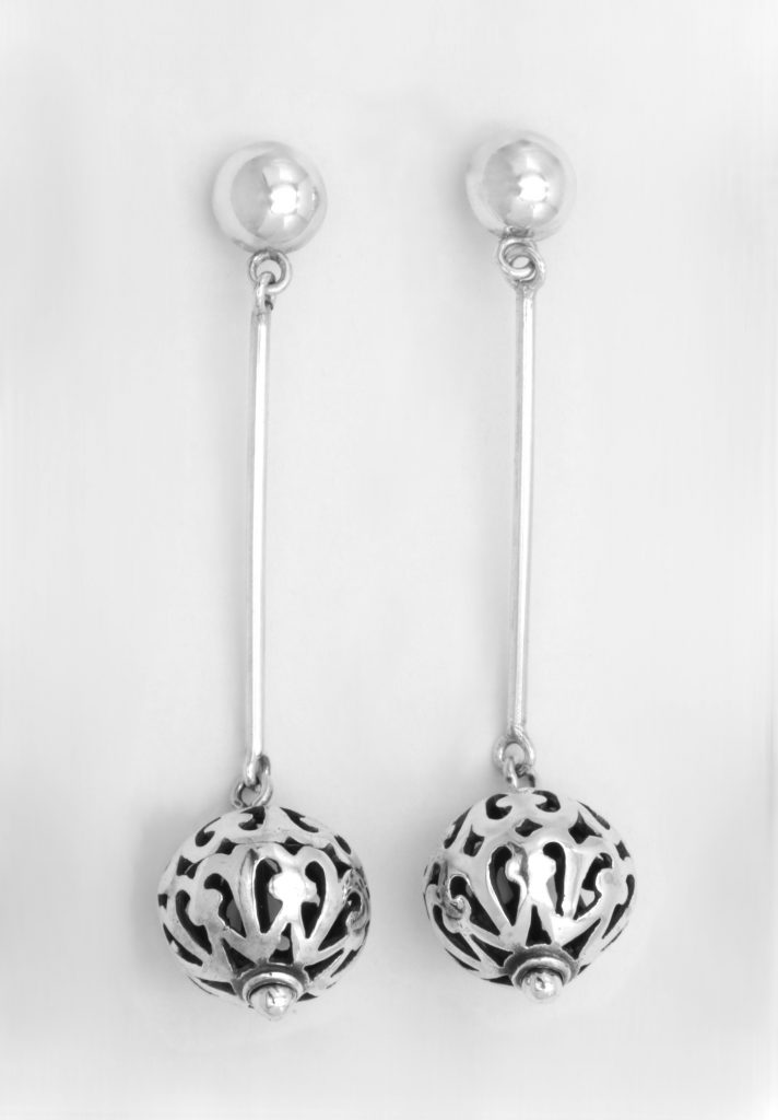 “Arabesque” Earrings silver