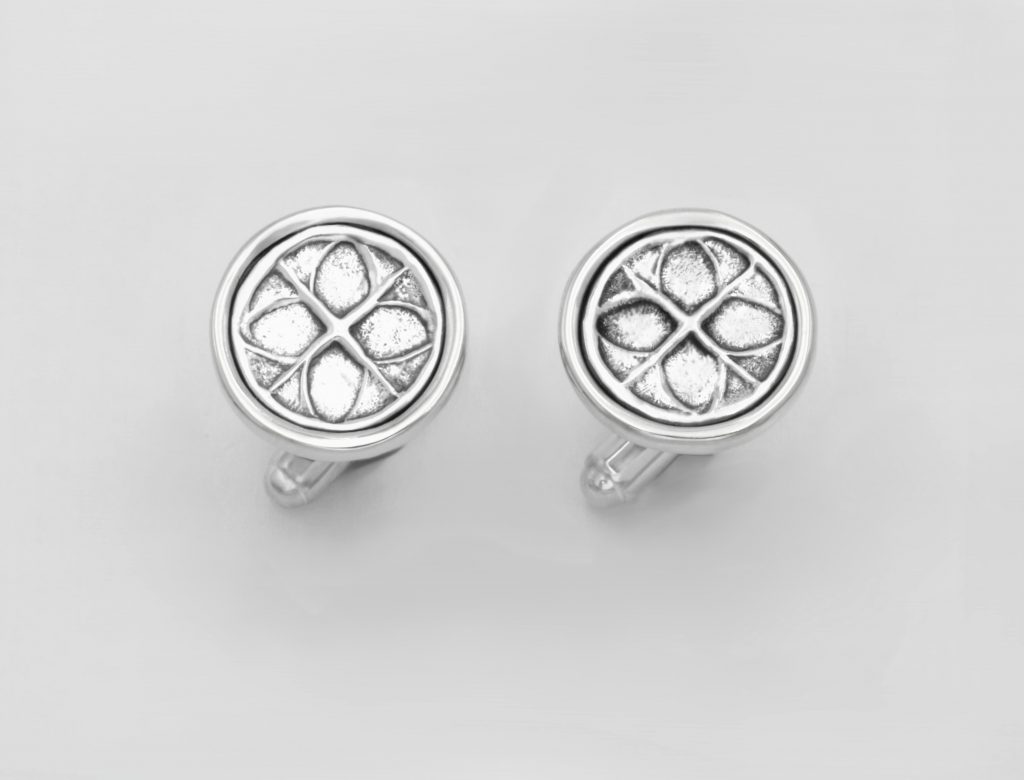 “Wheel” Cufflinks, silver