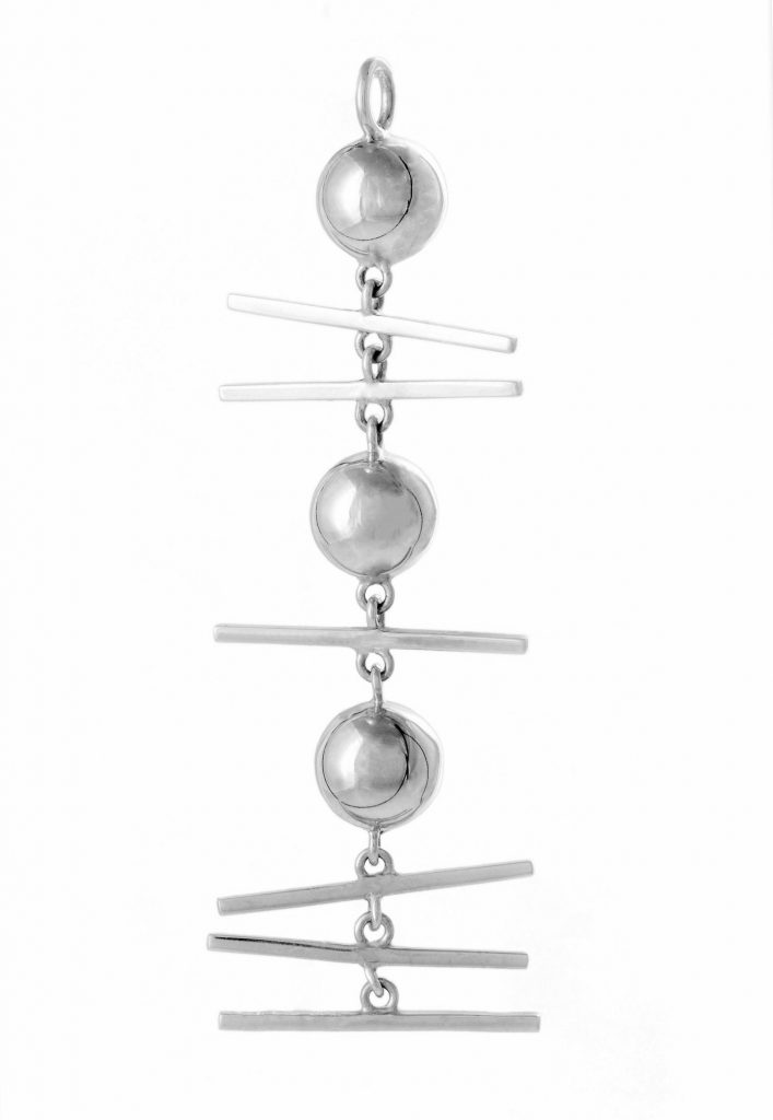 “Spheres on the move” Pendant silver