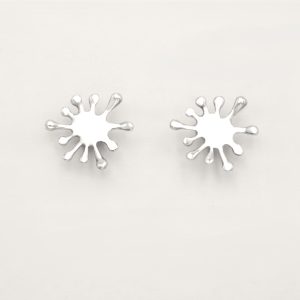 “Splaashes II” Earrings silver