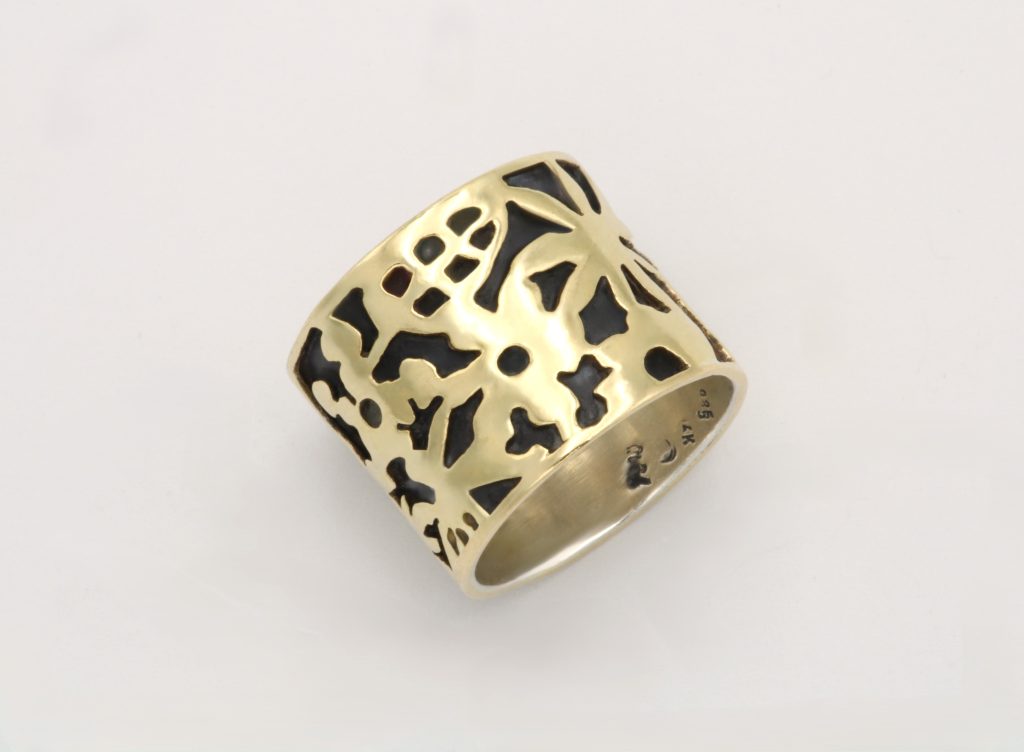 “Ζούγκλα” Δακτυλίδι ασημόχρυσο