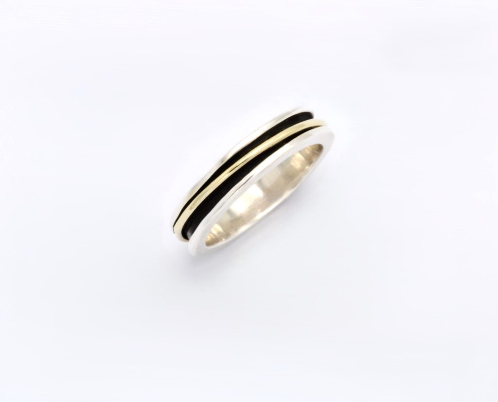 “Μαζί” Δακτυλίδι ασημόχρυσο