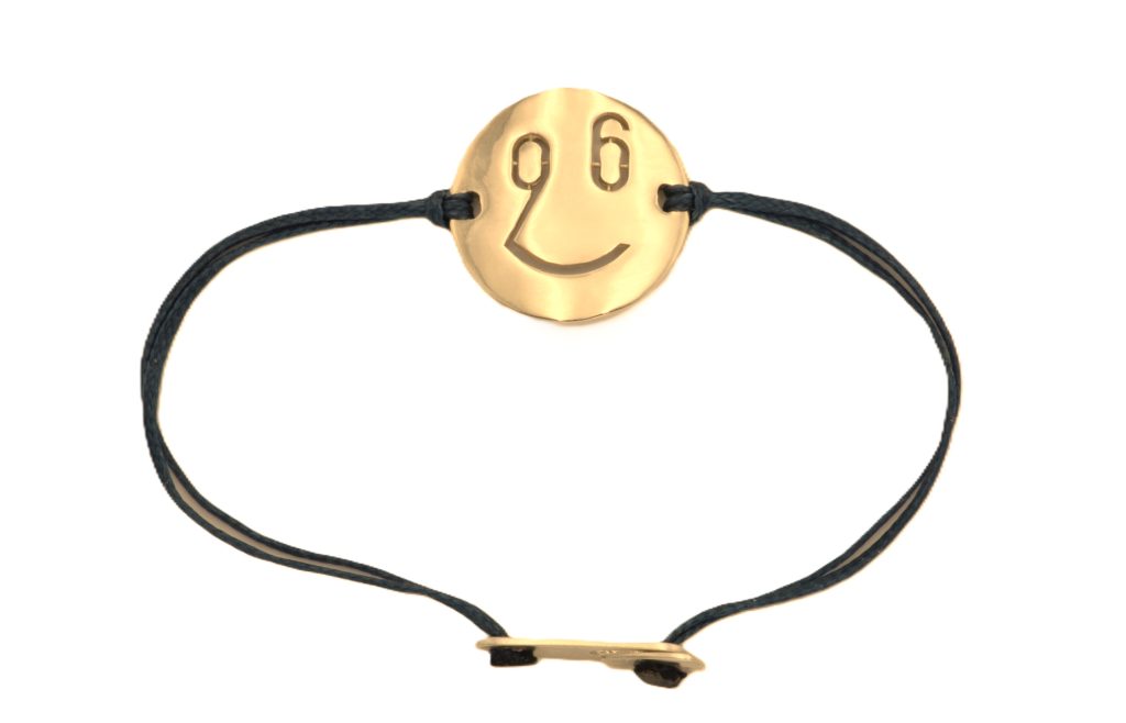 “Emoji-Smile” Βραχιόλι – Γούρι 2026 ασημένιο κίτρινο