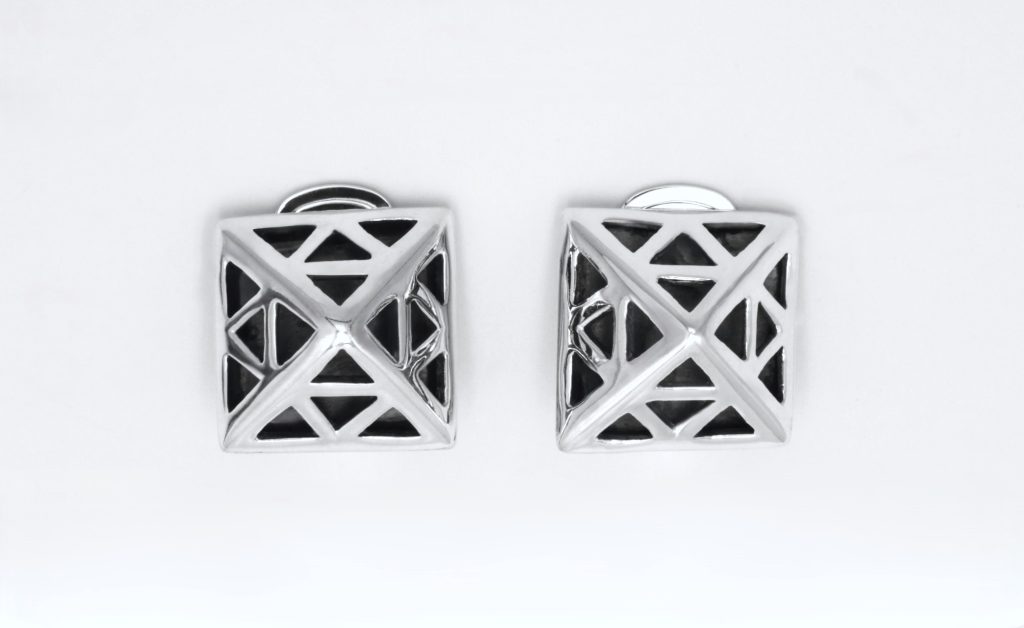 “Πυραμίδα” Σκουλαρίκια ασημένια