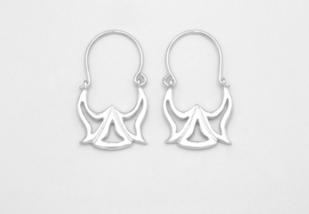 “Μινωικοί κρίνοι” Σκουλαρίκια ασημένια