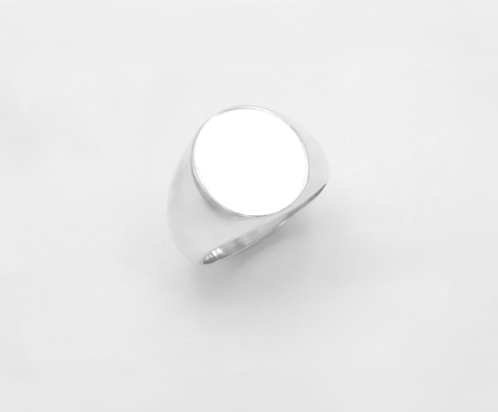 “Unisex oval” Δακτυλίδι ασημένιο