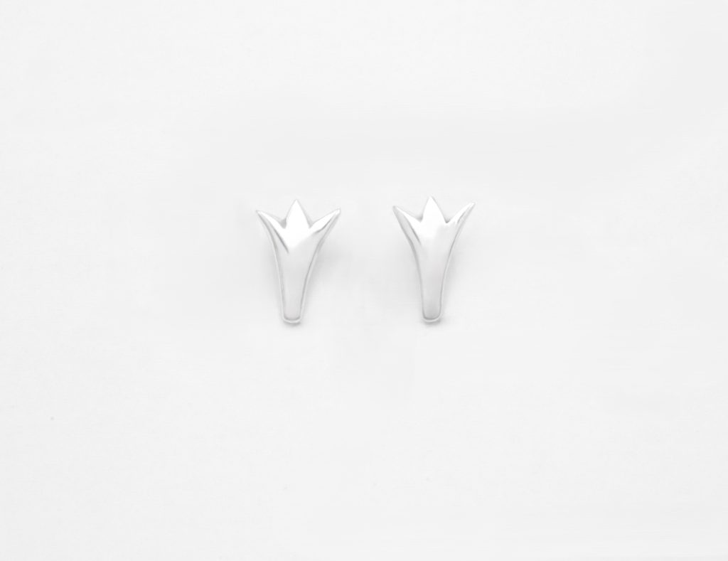 “Byzantine blossom” Earrings silver