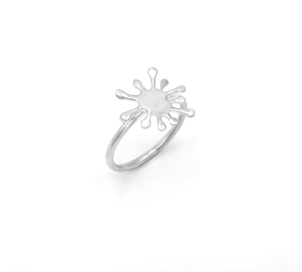 “Splaash ΙIΙ” Ring, silver