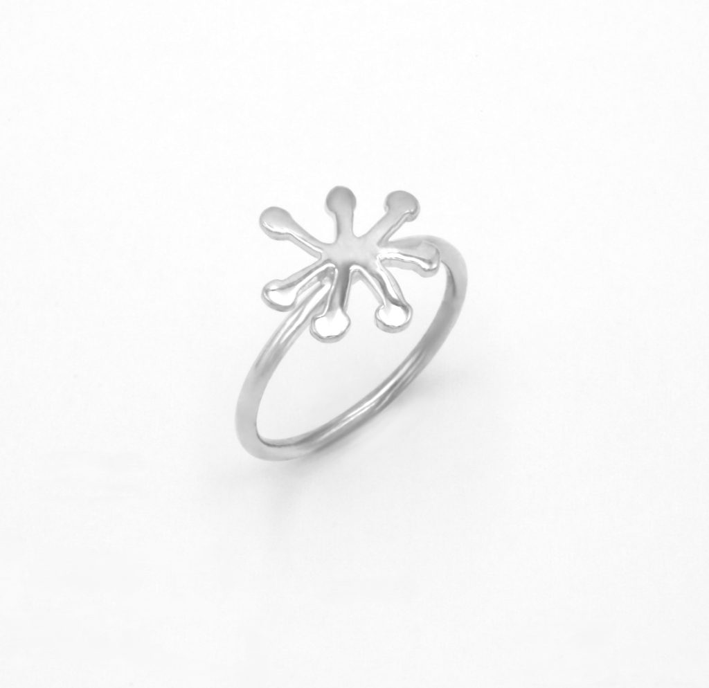 “Anemone”  Ring, silver