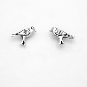 “Blackbird” Earrings silver